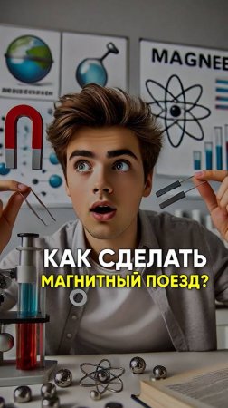 😍🚂 Как сделать магнитный поезд !?