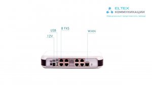 TAU-8.IP VoIP Шлюз Eltex 8 портов. Обзор устройства