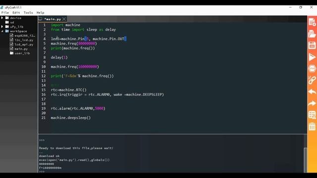 Урок№12. Контроль мощности микроконтроллера ESP8266 с помощью MicroPython.