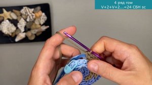 ?ОНА ЗАВОРАЖИВАЕТ волна из 4 нитей ● вязание по спирали ● узор верблюд ● вязание крючком ● салфетка