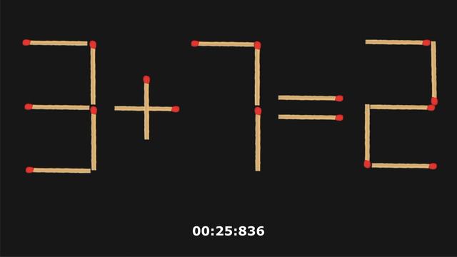 Передвиньте 1 спичку, чтобы пример стал верным! Головоломки со спичками! 3+7=2 смотреть онлайн