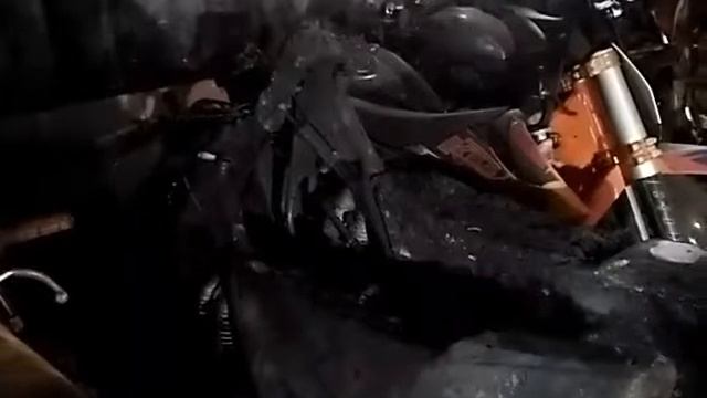 Криобластинг. Чистка мотоциклетного ангара после пожара смотреть онлайн