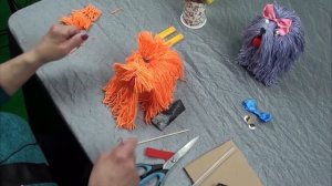 Мастер-класс.Собачки из пряжи