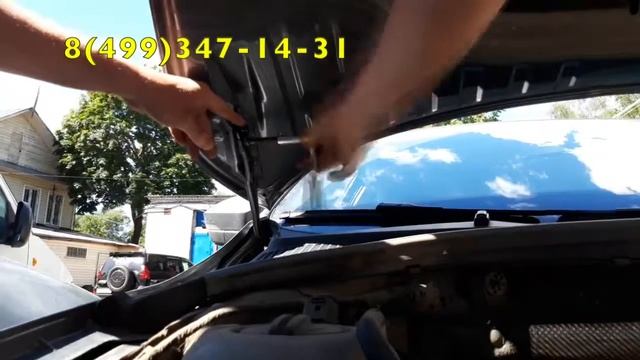 Амортизатор (упор) капота на Skoda Octavia 11-03 (обзор, установка) смотреть онлайн