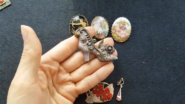 17. Винтажная бижутерия. Винтажная коллекция. Винтажные броши.