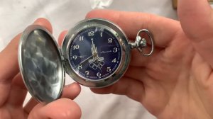 Видеообзор на олимпийские карманные часы Молния Челябинского ЧЗ