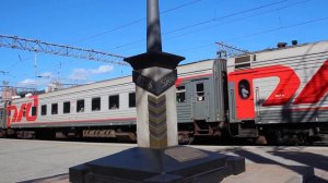 Отправление пассажирского поезда №351Э со станции Владивосток