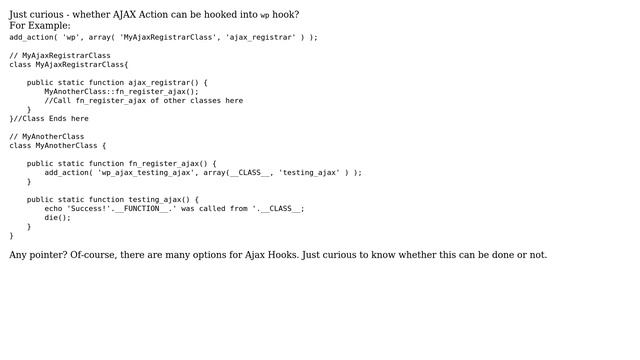 Can Ajax Action [add_action('wp_ajax_{action_name}', '{action_name}'] be hooked into wp hook смотреть онлайн