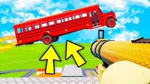 МОЩНЫЙ ВЫСТРЕЛ ПО САМОМУ БЫСТРОМУ ЛЕГО АВТОБУСУ! РПГ ПРОТИВ ЛЕГО МАШИН В БРИК РИГС (Brick Rigs)