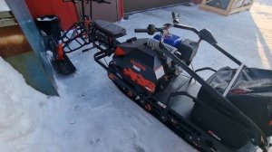 На сервис приехал IKUDZO LONG EKR 15 (ДВС YAMAHA) лыжный модуль