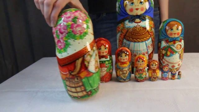Русская матрёшка Большая семья | www.artshop-rus.com смотреть онлайн