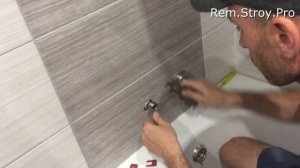 Как Правильно установить смеситель на ванную.