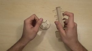 ДЕРЕВЯННЫЙ КЛЮЧ - ГОЛОВОЛОМКА ИЗ КИТАЯ