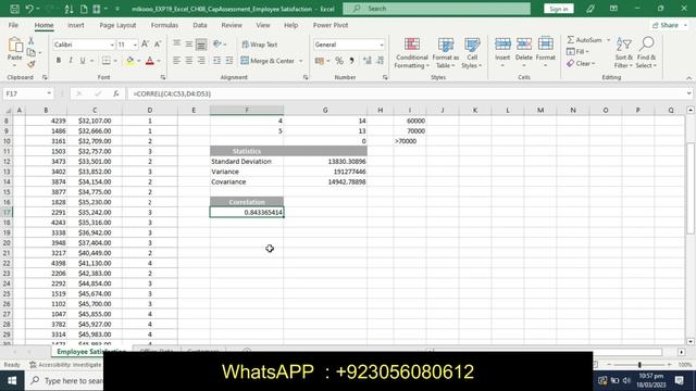 Exp19_Excel_Ch08_CapAssessment_Employee_Satisfaction | Excel Chapter 8 Employee Satisfaction
