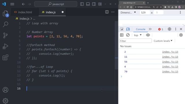 JavaScript Loop with Array [forEach + for...of + for...in + for loop] | #29