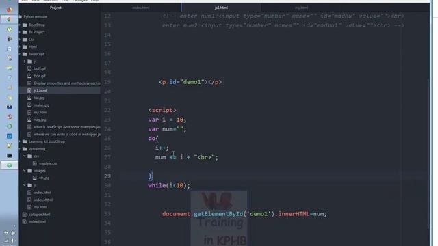 While Loop In JavaScript Training Videos  Telugu 50 I JavaScript Tutorial I Loops In JavaScript