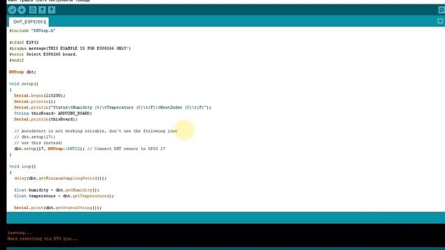 esp датчик температуры Подключаем DHT к ESP8266 смотреть онлайн