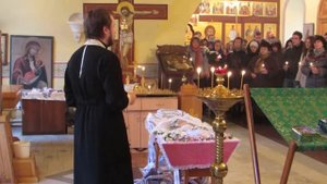 Панихида по погибшей 19-летней Марии Гликиной