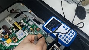 ремонт телевизора haier le32b800t нет звука, щелчки