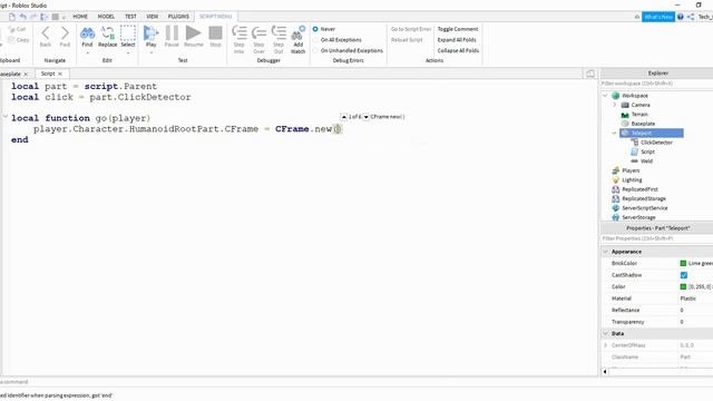 How to Make a Click to Teleport Tool - Roblox Studio Tutorial смотреть онлайн
