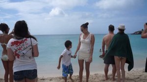 Сент Мартин, самая низкая посадка самолета над пляжем)