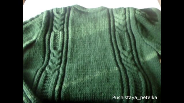 Мужской джемпер/МК/Вязание спицами смотреть онлайн