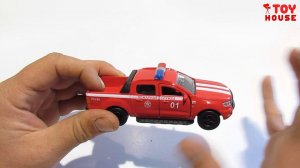 Открываю пожарную машину Ford Ranger пикап. Распаковка и обзор. Про машинки.