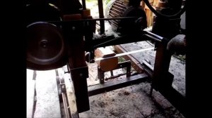 Самодельная  ленточная пилорама  №2