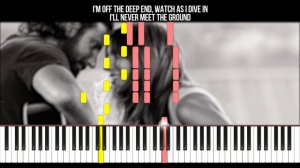 Lady Gaga & Bradley Cooper - Shallow - Piano Tutorial - Karaoke