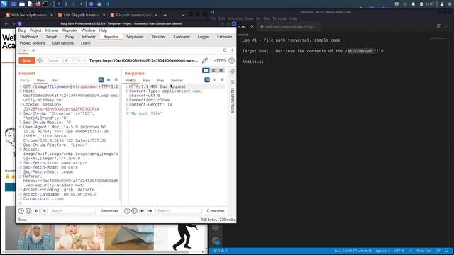 Directory Traversal - Lab #1 File path traversal, simple case | Short Version смотреть онлайн