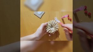 Цветы из тыквенных семечек ???