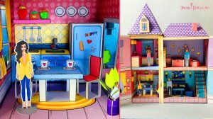 Кукольный домик из бумаги