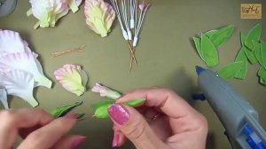Гладиолус (часть 4) с гофрированным краем из фоамирана мастер-класс / Gladiolus | foam flowers | DI