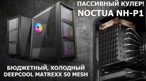 Онлайн-обзор #2. DEEPCOOL MATREXX 50 MESH 4FSS и NOCTUA NH-P1