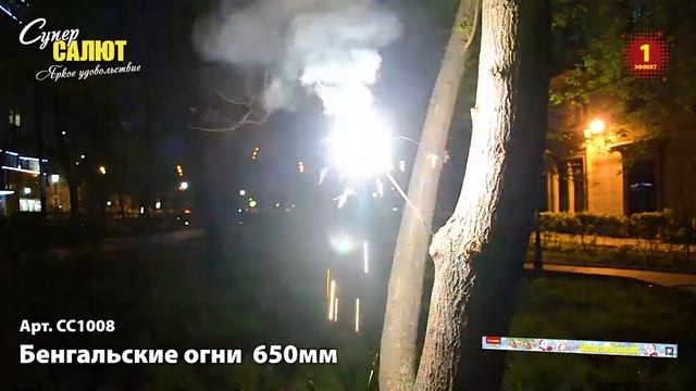 СС1008 Бенгальские огни(3 шт) 650мм смотреть онлайн