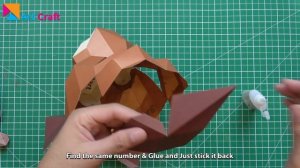 How to make Lion Mask Papercraft - DIY Paper Mask | Lowpoly Papercraft Step by Step Video Tutorial