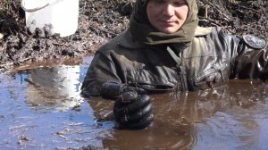 Немецкий блиндаж и  Поиск солдат в болоте Юрий Гагарин раскопки