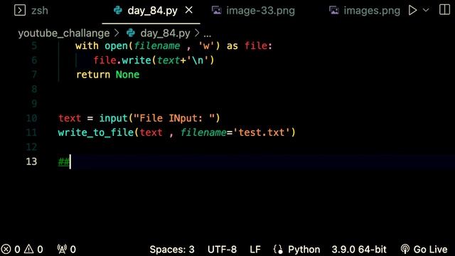 python DAY 84 | I/0 write text to file.