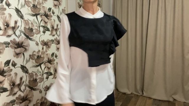 Шью манишку для цветной вечеринки из маленького чёрного платья