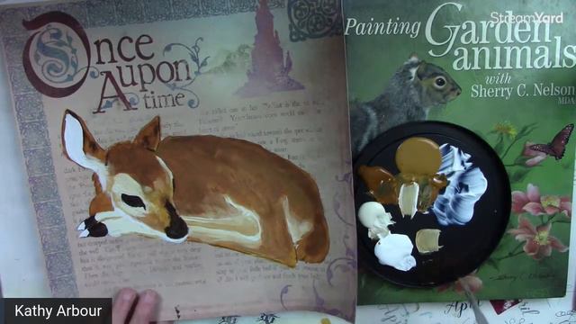 Baby Deer painting/ acrylic/ Realtime tutorial смотреть онлайн