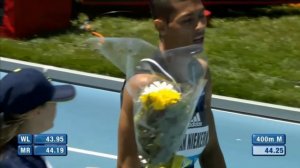  Wayde van Niekerk 44.24 NR wins 400m Final NY Diamond League 2015