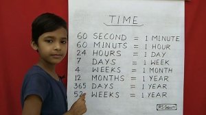 Learn Time in English | Convert Second, Minutes, Hour, Day, Week, Month, Year | RSGauri