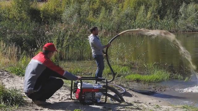 Первый запуск мотопомпы. На что обратить внимание при запуске и обслуживании бензиновой мотопомпы смотреть онлайн