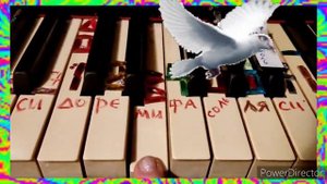 ?♥️Птица счастья завтрашнего дня Как играть песню на пианино не зная НОТЫ сразу двумя руками