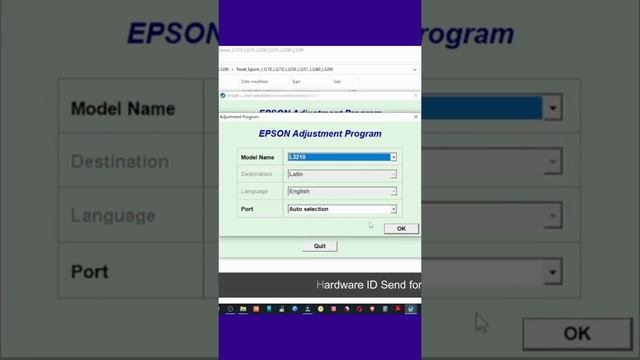 EPSON RESET L3210 Adjustment Program Free Download