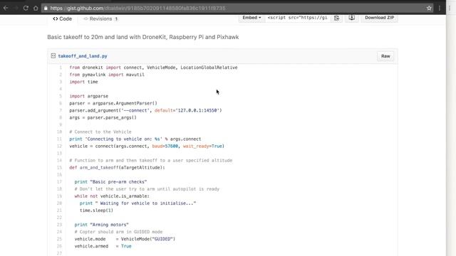DroneKit Python Simple Autonomous Mission with Raspberry Pi and Pixhawk Hexacopter