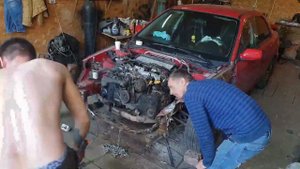 Subaru WRX STI Замена ноуската (телевизора)