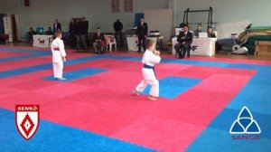 Каратэ дети. Соревнования. Ката Хейан нидан сандан йондан. Competitions karate. KATA heian Shotokan