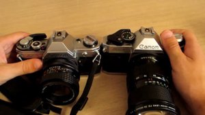 Сравнение Canon AE-1 Program и AE-1 + оптика