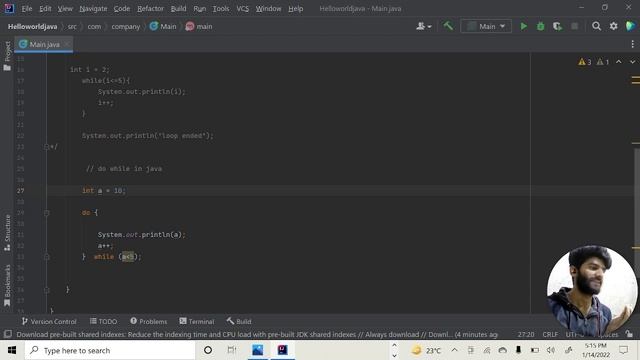 Java Tutorial : Do while loop in java
